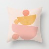 Earth color Morandi pillow case abstract oil painting rainbow geometry pillow case