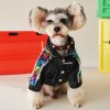 Dog clothes autumn and winter thin bright piece denim coat Teddy Chenery coquiffa dobby bear pet clothes