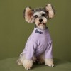 Small dog clothes summer and autumn thin high collar bottomed shirt medium and small dog Chenery Bomei Teddy cat underwear