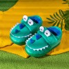 Children's cotton shoes, winter non-slip thermal wool slippers, home dinosaur boys' cotton slippers