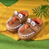Children's cotton shoes, winter non-slip thermal wool slippers, home dinosaur boys' cotton slippers