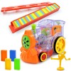 Transparent dominoes for intellectual children are automatically released, licensing stand-up electric train, vibrato, and the same toy