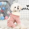 Factory direct sales new dog clothing corduroy owl print cat clothes autumn and winter plus velvet pet clothes	