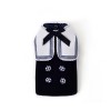 2020 autumn and winter new dog clothing college style pet woolen coat bow knot navy style neckline pet clothes	
