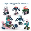magnetic robots blocks set for kids stacking robot toys SETM