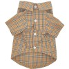Kitten clothes summer thin fashion English short blue cat anti hair loss Pet Dog Teddy Plaid Shirt
