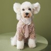 Dog clothes autumn Plush flower shirt Teddy Chenery Bomei VIP kitten pet autumn winter clothes