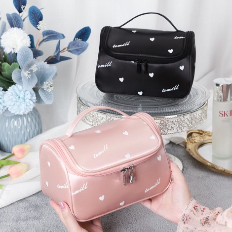 Tomill Cosmetic Bag Girl portable Lovely Japanese large capacity portable Korean skin care product storage bag