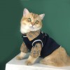 Kitten clothes cute English short blue cat anti hair loss Pet Dog Teddy sweater vest autumn and winter clothes