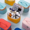 Counter gift leather PU portable zipper cosmetic bag cosmetic box storage hand wash bag customizable