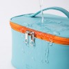 Counter gift leather PU portable zipper cosmetic bag cosmetic box storage hand wash bag customizable