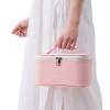 Counter gift leather PU portable zipper cosmetic bag cosmetic box storage hand wash bag customizable