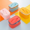Counter gift leather PU portable zipper cosmetic bag cosmetic box storage hand wash bag customizable