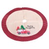 Christmas Tree Skirt Red Plaid Christmas tree root decoration Christmas tree decoration apron doll car Tree Skirt