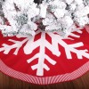 Christmas Tree Skirt knitting wool tree bottom apron atmosphere Decoration Christmas Tree Skirt snowflake