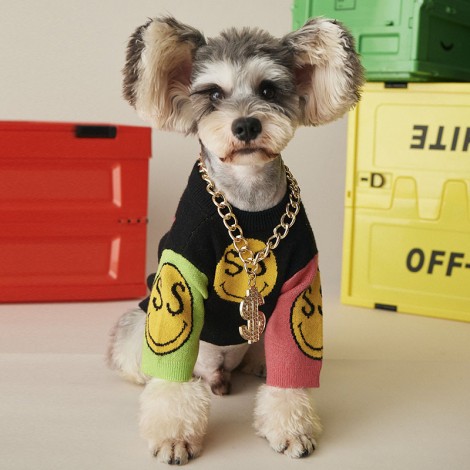 Dog sweater autumn winter Teddy Chenery Bomei bear Bulldog cat pet sweater trendy dog clothes