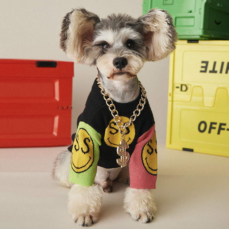 Dog sweater autumn winter Teddy Chenery Bomei bear Bulldog cat pet sweater trendy dog clothes