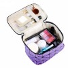 European and American fashion Lingge 3D laser Pu folding cosmetic bag portable travel handbag waterproof storage wash bag