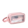 Cosmetic bag custom made in wind transparent PVC wash bag large capacity portable travel waterproof Pu portable storage bag