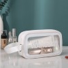 Cosmetic bag custom made in wind transparent PVC wash bag large capacity portable travel waterproof Pu portable storage bag