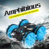Children's toy four-wheel drive amphibious remote control 2.4G stunt car waterproof off-road double-sided driving rechargeable tank car