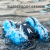 Children's toy four-wheel drive amphibious remote control 2.4G stunt car waterproof off-road double-sided driving rechargeable tank car