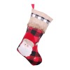 Kaicheng red black lattice Christmas stockings decoration large Christmas stockings Christmas pendant Christmas stockings gift bag