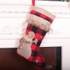 Kaicheng red black lattice Christmas stockings decoration large Christmas stockings Christmas pendant Christmas stockings gift bag