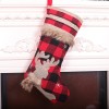 Kaicheng red black lattice Christmas stockings decoration large Christmas stockings Christmas pendant Christmas stockings gift bag
