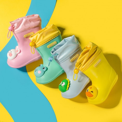 Children's rain boots Bundle style baby water shoes EVA soft one-piece molding without odor