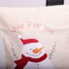Christmas car decorative seat cover linen party home seat cover Christmas seat cover