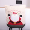 Christmas car decorative seat cover linen party home seat cover Christmas seat cover