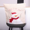 Christmas car decorative seat cover linen party home seat cover Christmas seat cover