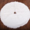 Pure white tree foot Hotel shopping mall White Plush Christmas tree bottom decoration Plush Christmas trees