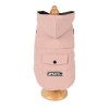 2020 new product dog clothing Corgi Bichon autumn and winter plus velvet solid color sleeveless hooded vest pet clothes	
