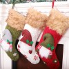 Kaicheng hemp knitted rough Christmas socks faceless old man Christmas socks Christmas Decoration pendant