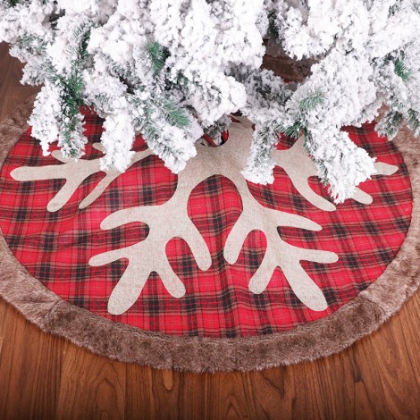 Gebu Maokou tree group shopping mall hotel Snowflake Christmas tree bottom decoration lattice Christmas tree group