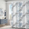 Polyester shower curtain leaves digital printing shower curtain creative shower curtain