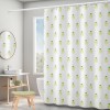 Polyester shower curtain leaves digital printing shower curtain creative shower curtain