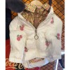 Dog clothes autumn and winter clothes cherry down jacket thickened Teddy Chenery bomeike fadou cute two legged clothes