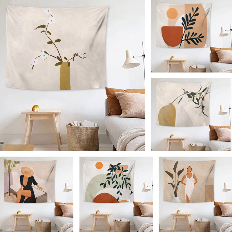 Thickeneda cloth tapestry exaggerated abstract style hanging cloth background cloth shielding cloth