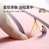 Cartoon flannel shape home entry floor mat household toilet door water absorption anti-skid bathroom mat