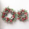 Christmas decorations high grade PE stained white pine cone Christmas Wreath Hotel mall Pendant