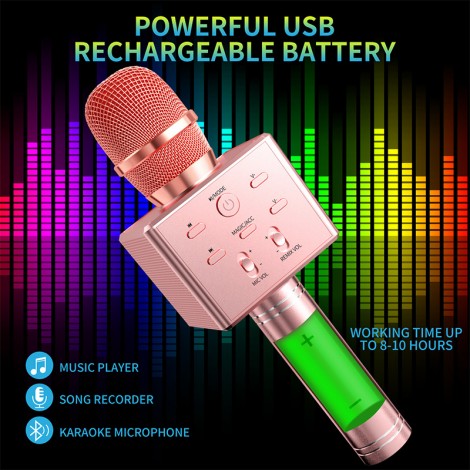 Exclusively for wireless bluetooth karaoke microphone portable Maiba volcano vibrato microphone karaoke sound