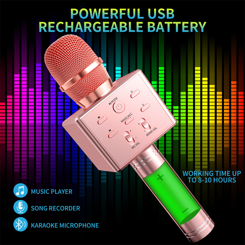 Exclusively for wireless bluetooth karaoke microphone portable Maiba volcano vibrato microphone karaoke sound
