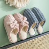 Musa Japanese cute plush couples home slippers female indoor and outdoor slippers thick warm men's slippers