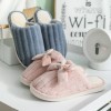 Musa Japanese cute plush couples home slippers female indoor and outdoor slippers thick warm men's slippers