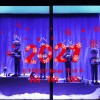 2021 Christmas window stickers static stickers shopping malls parties Christmas static stickers active atmosphere supplies