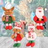 Christmas cloth pendant Santa Claus Snowman elk Christmas Tree Pendant atmosphere decoration