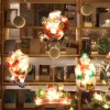 Christmas window decoration led sucker lamp Christmas window hanging lamp holiday decoration small colored lamp